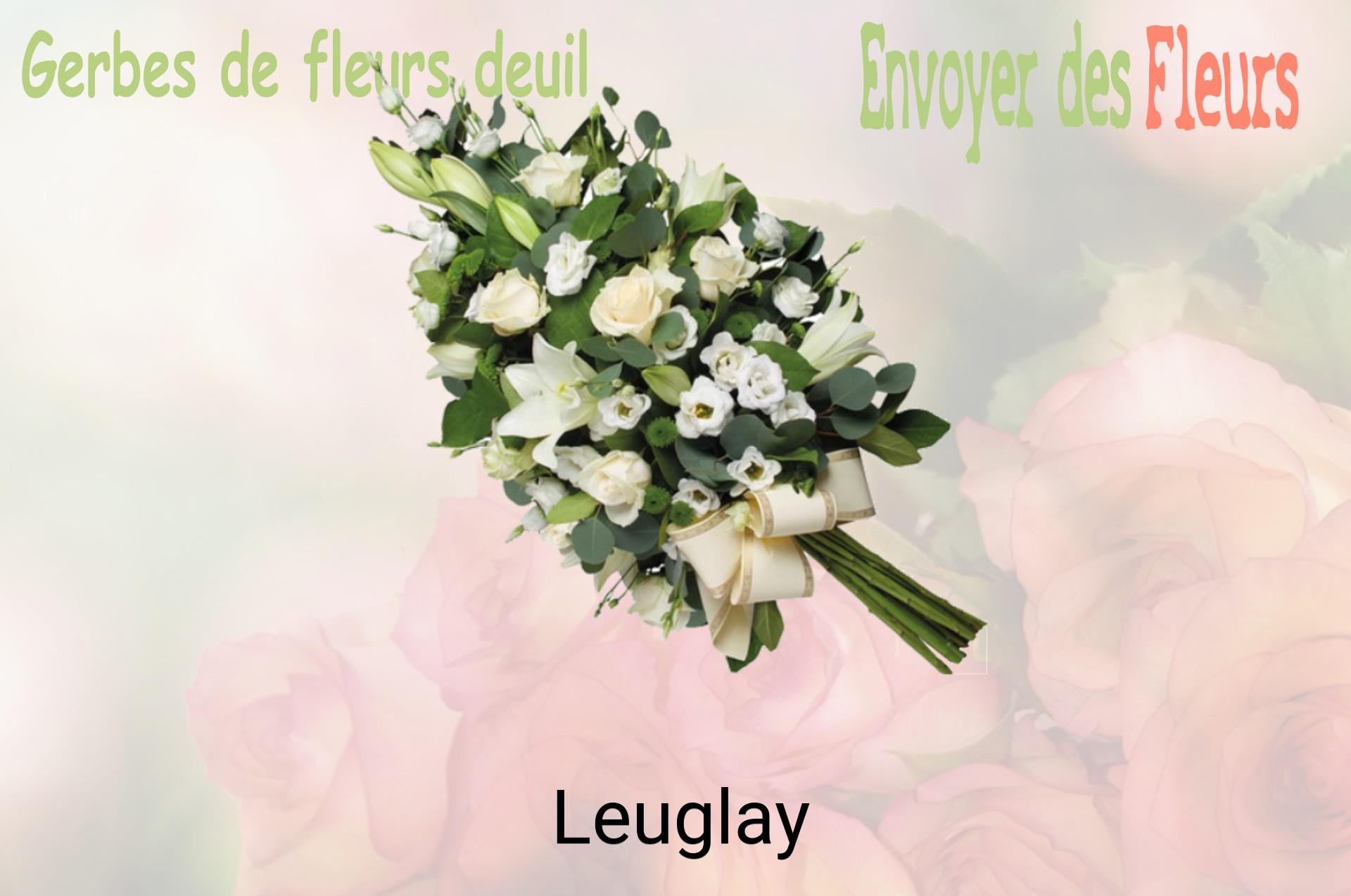 Gerbe de fleurs de deuil livrée à Leuglay